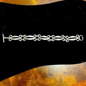Sterling silver toggle bracelet